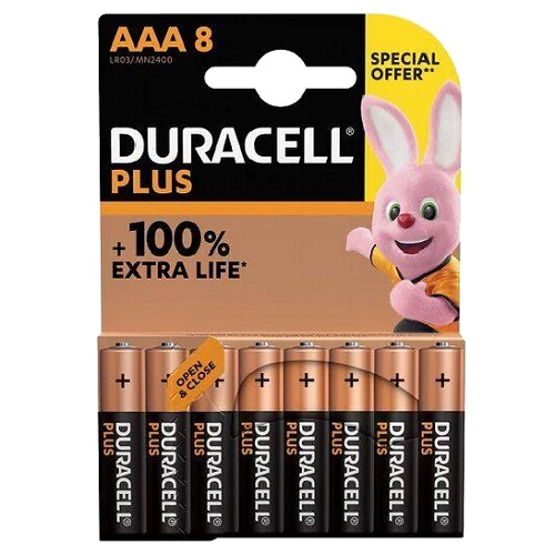 Duracell Aaa Plus Power 8 Pack Special-10 Box Ltd Stock
