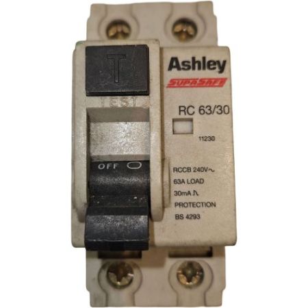 Ashley & Rock Supasafe (Used & Tested RCD) RC63/30 11230 63a 30mA