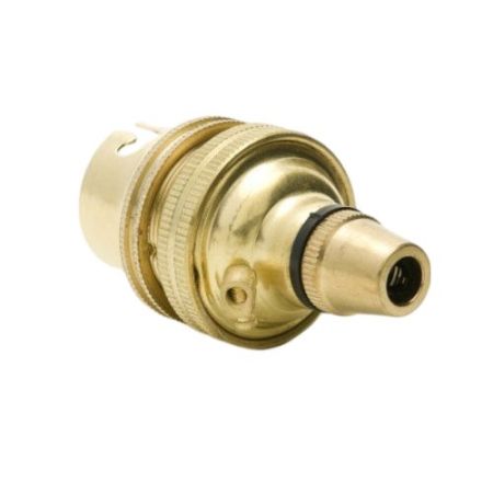 Polished Brass BC Cord Grip Lampholder