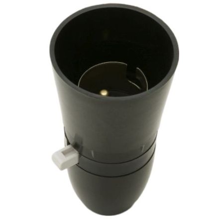 Bc Switched Lampholder Black