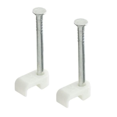 Bellwire White Cable Clip (20pk)