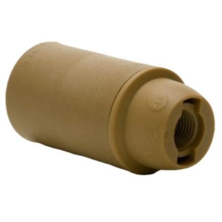 SES Gold Plain Plastic Lampholder With 10mm Entry