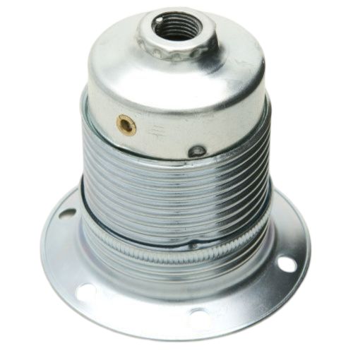 Polished Chrome ES Lampholder With 10mm Entry + Shade Ring