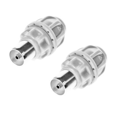 Plastic Male Coax Plugs 2pk