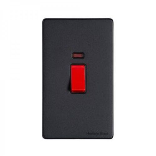 Heritage 45A Neon (Twin) Red Rocker Blk