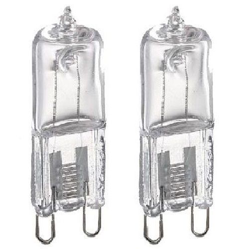 G9 240v 18w=170lm. Halogen 2pk