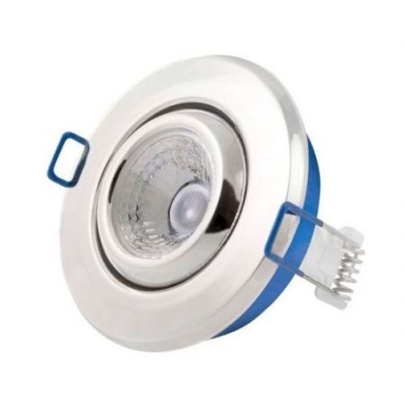 Click Ovia 4.8w Nano Polished Chrome Inceptor Adjustable Dimmable IP54 4000k