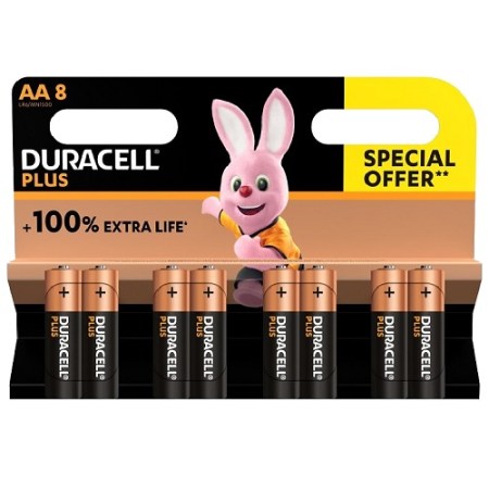 Duracell Aa Plus Power 8 Pack Special-12 Box Ltd Stk