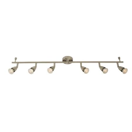 Saxby Amalfi Satin Nickel 6 GU10 Light Bar
