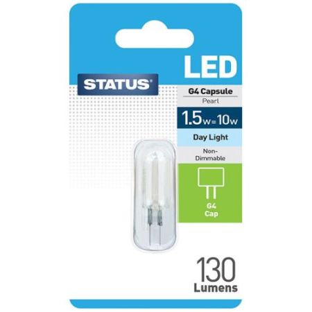 Status LED G4 Capsule 1.5w=100l=10w 12v B/P Daylight