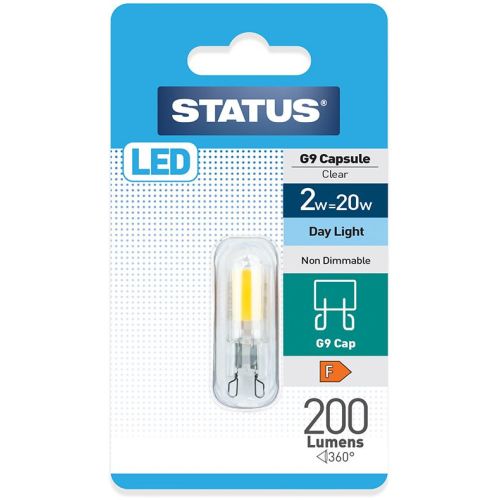 Status LED G9 2w=200l=20w 240v B/P Daylight